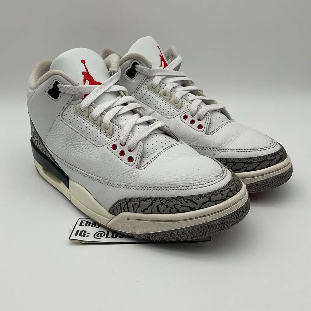 Size 8.5 - Jordan 3 Retro Mid White Cement Reimagined (DN3707-100)‎
